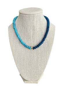 Half and Half Necklace - Turquoise